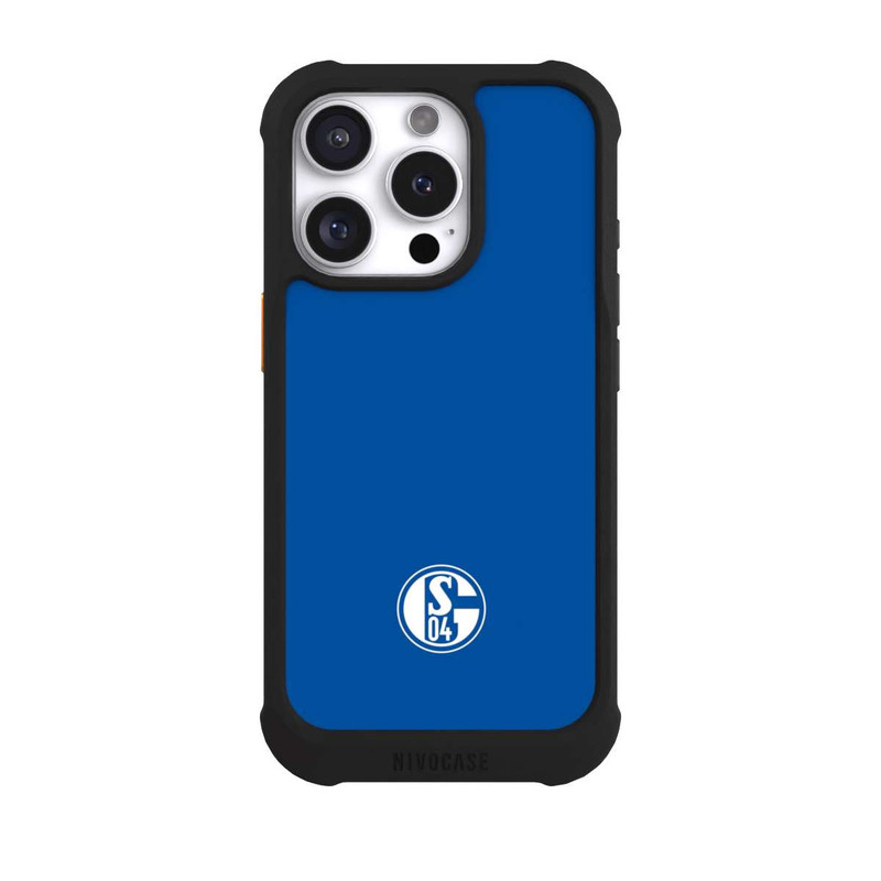 iPhone 16 Pro NIVOmax FC Schalke 04 Logo Blau