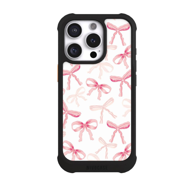 iPhone 16 Pro NIVOmax Motif d'arc rose clair
