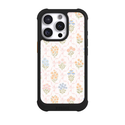 Apple iPhone 16 Pro NIVOmax Bouquet Floral Printanier Vintage Rétro Cottagecore