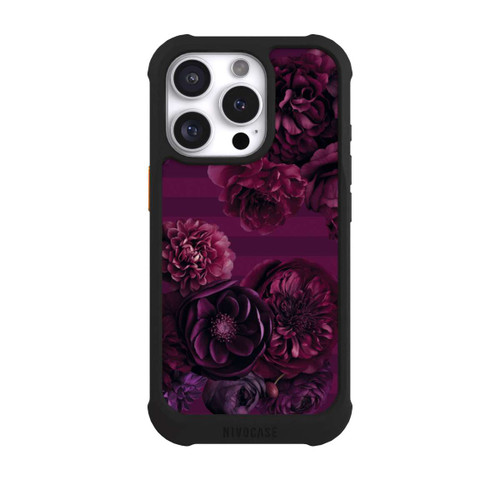 Apple iPhone 16 Pro NIVOmax Majestic Baroque Blossom Dream Burgundy Pink with AI