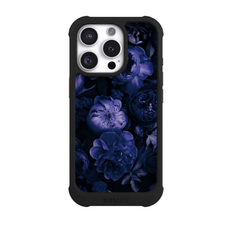 iPhone 16 Pro NIVOmax Victorian Grandeur Large Flowers Purple Mit KI