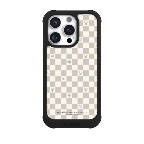 Apple iPhone 16 Pro NIVOmax Winnie the Pooh Checked Pattern Beige