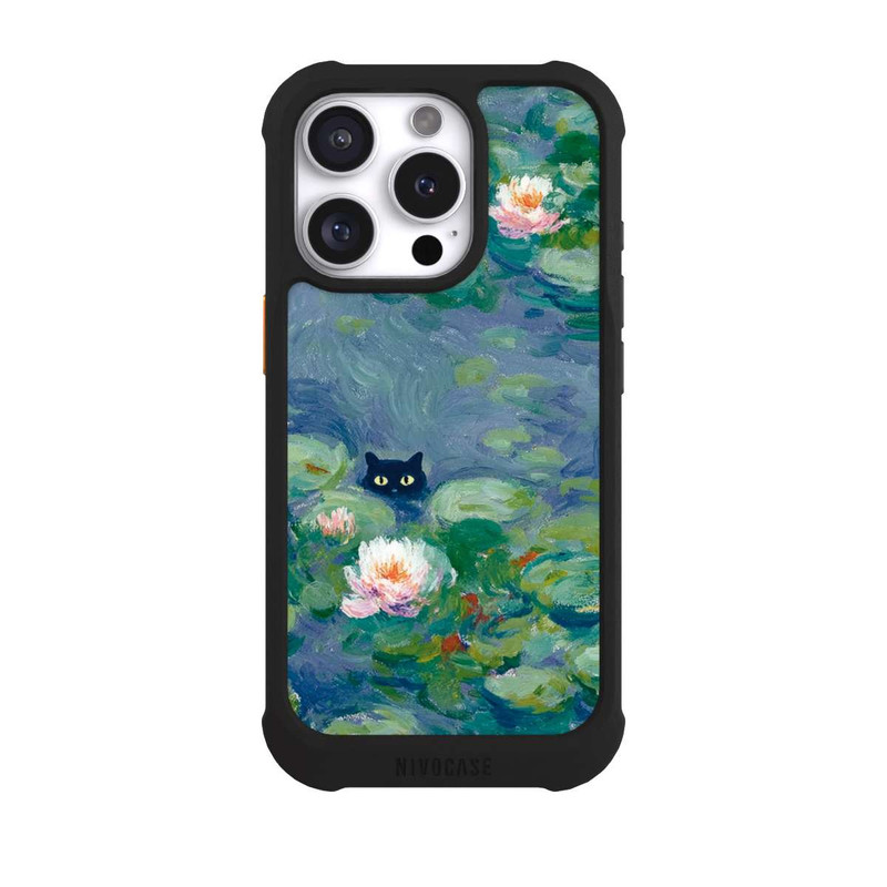 iPhone 16 Pro NIVOmax Katze im Teich Gemälde