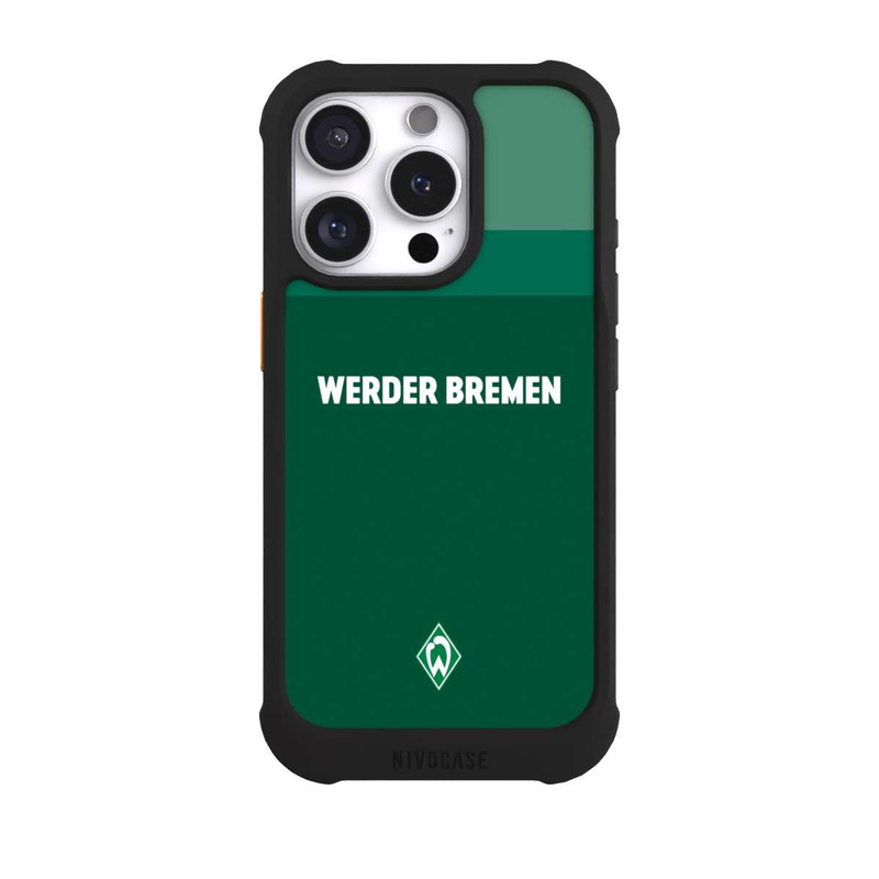 iPhone 16 Pro NIVOmax Werder Bremen Schriftzug Raute