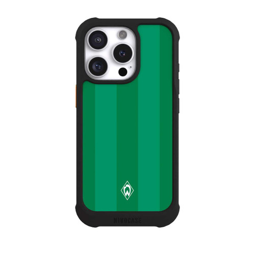Apple iPhone 16 Pro NIVOmax Werder Bremen Grün gestreift