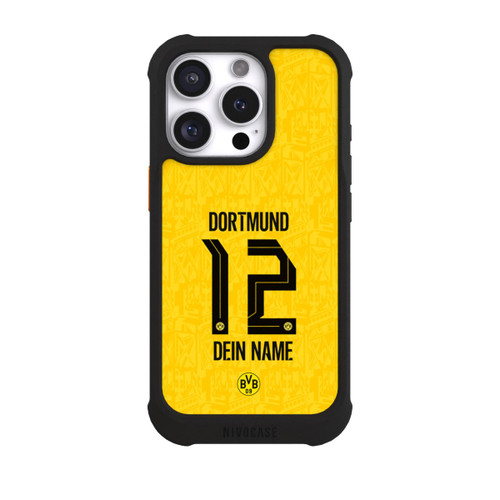Apple iPhone 16 Pro NIVOmax BVB Trikot Personalisierbar 26-27