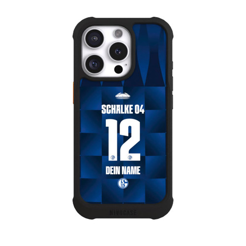 Apple iPhone 16 Pro NIVOmax Schalke 04 Trikot Personalisierbar 26-27