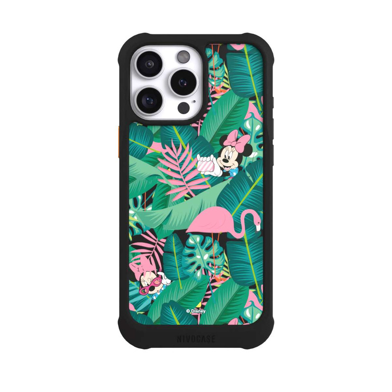 iPhone 16 Pro Max NIVOmax Minnie Summer Palmblätter ohne Hintergrund