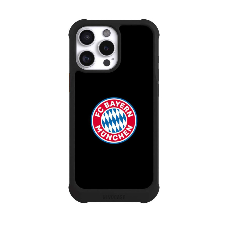 iPhone 16 Pro Max NIVOmax FCB Logo auf Schwarz