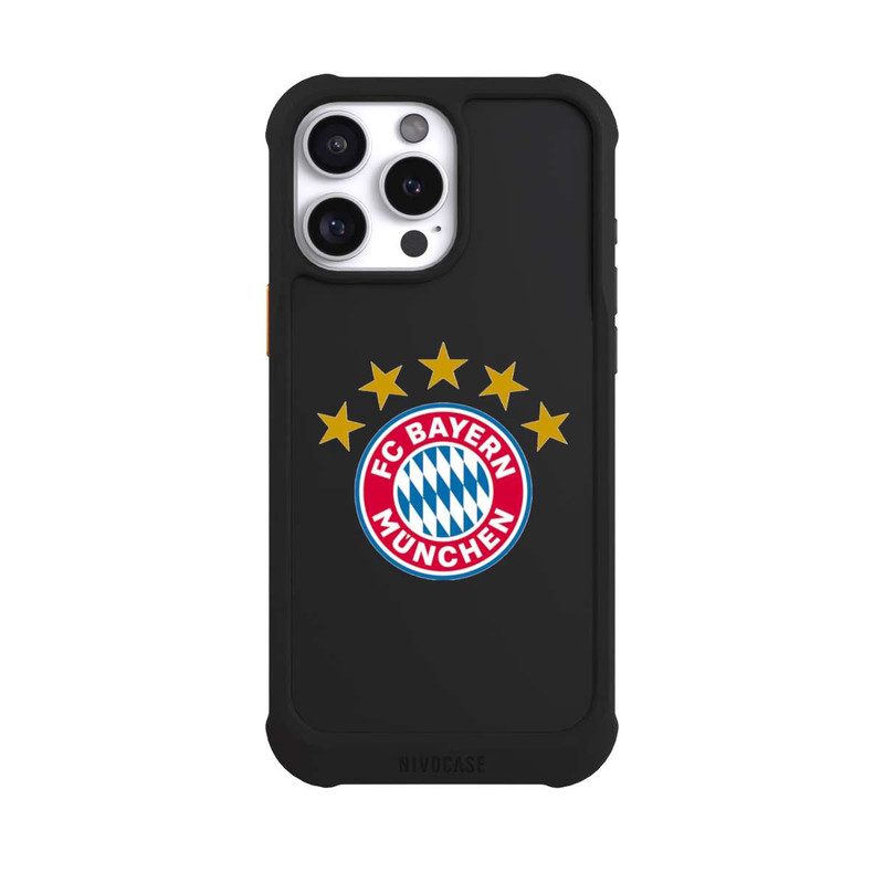 iPhone 16 Pro Max NIVOmax FCB Logo mit Sterne - ohne Hintergrund
