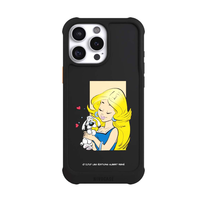 iPhone 16 Pro Max NIVOmax Falbala et Idéfix Amoureux Transparent
