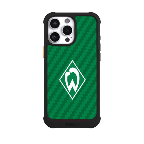 Apple iPhone 16 Pro Max NIVOmax Carbonlook - Werder Bremen