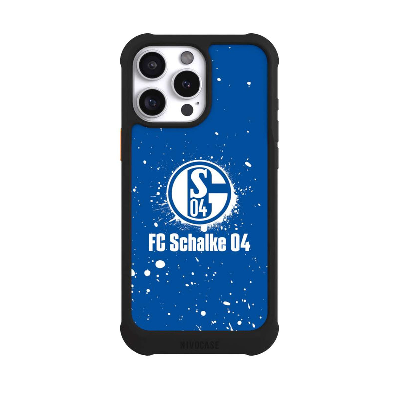iPhone 16 Pro Max NIVOmax Schalke 04 - Spraylogo