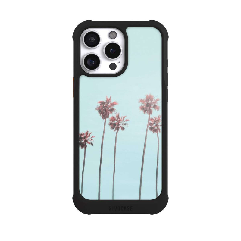 iPhone 16 Pro Max NIVOmax Hellrosa Strandpalme Paradies