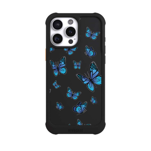 Apple iPhone 16 Pro Max NIVOmax Schmetterlingmuster Transparent