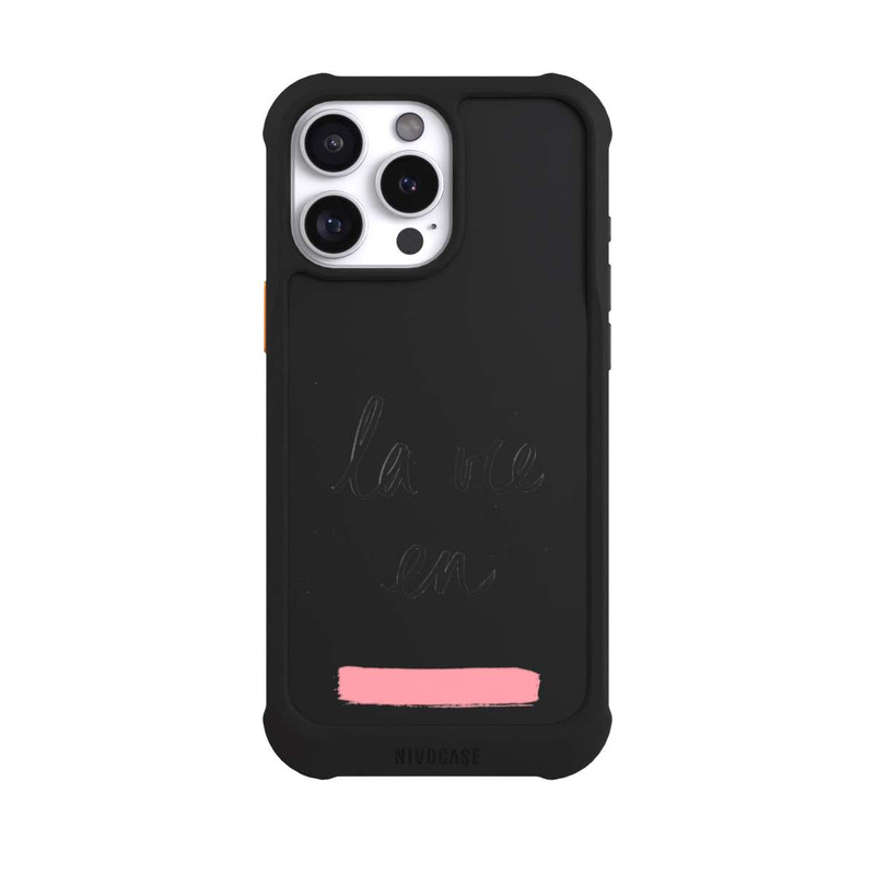 iPhone 16 Pro Max NIVOmax La vie en Pink Transparent