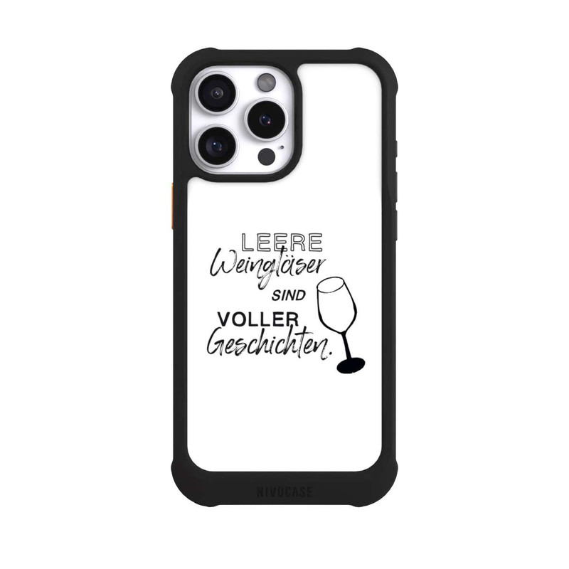 iPhone 16 Pro Max NIVOmax Leere Weingläser
