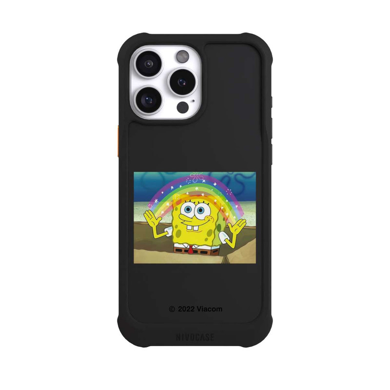 iPhone 16 Pro Max NIVOmax Spongebob - Regenbogen Meme transparent