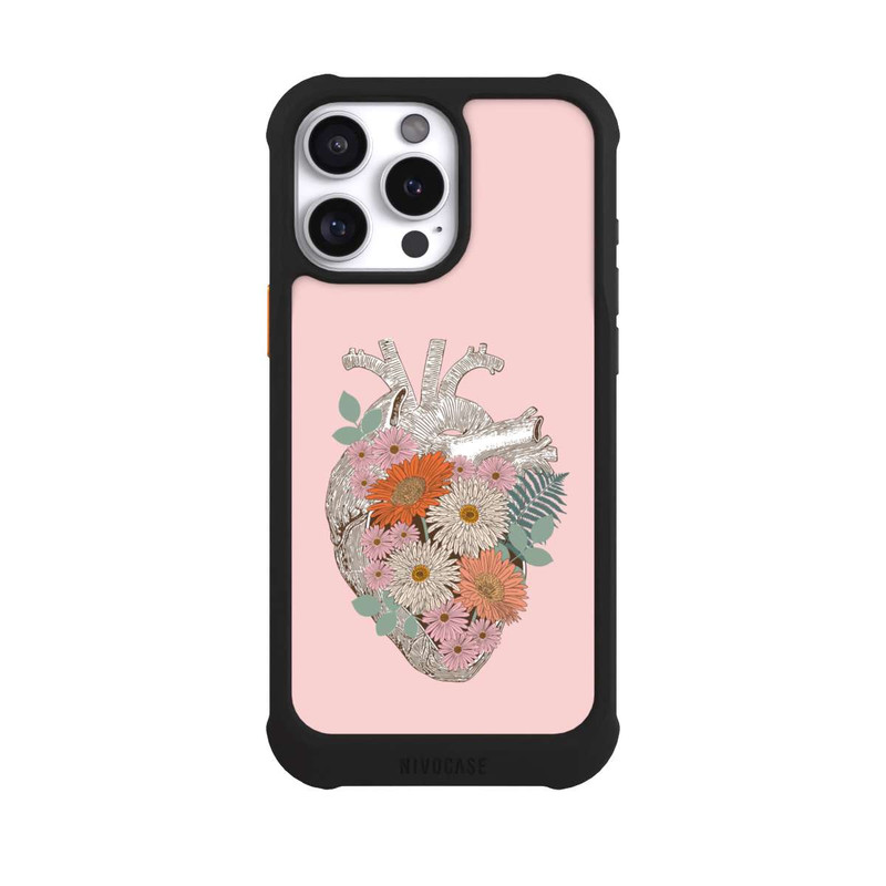 iPhone 16 Pro Max NIVOmax Florales Vintage-Herz