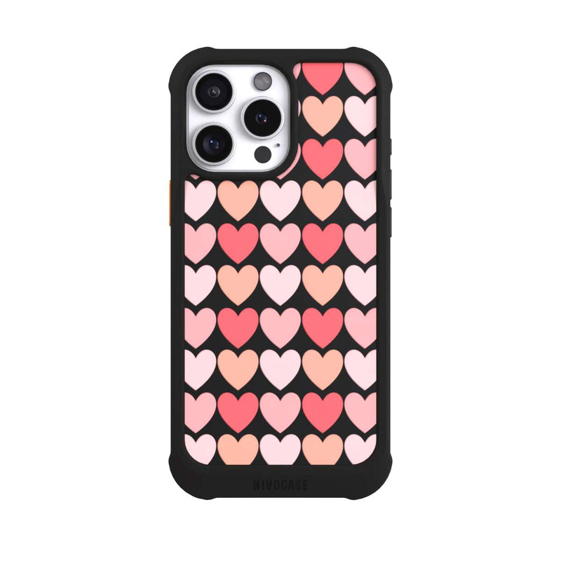 iPhone 16 Pro Max NIVOmax Pink Shadow Hearts