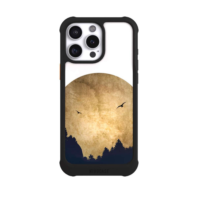 iPhone 16 Pro Max NIVOmax Zwei Vögel vor Mond