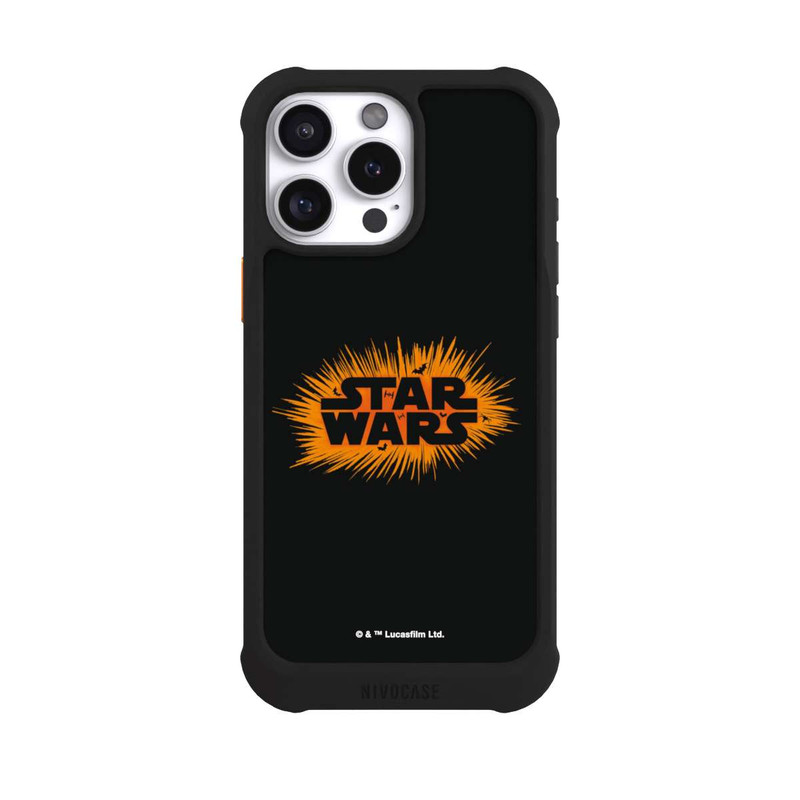 iPhone 16 Pro Max NIVOmax Star Wars Logo Orange Halloween Explosion