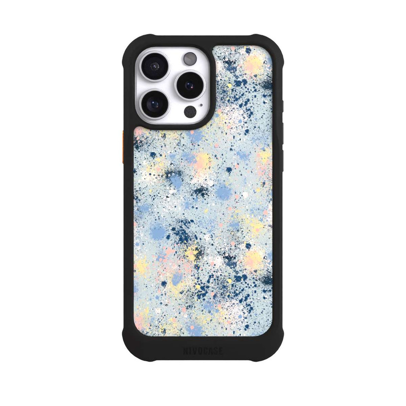 iPhone 16 Pro Max NIVOmax Ink Dripping Dust Texture Blue