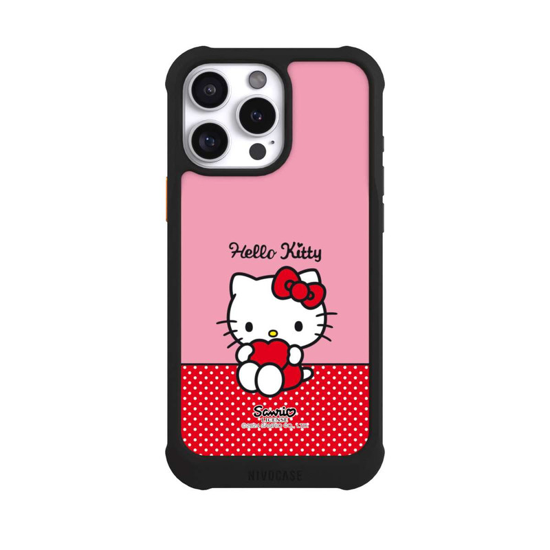 iPhone 16 Pro Max NIVOmax Hello Kitty sitzend mit Herz