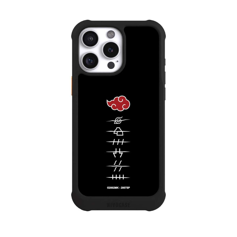 iPhone 16 Pro Max NIVOmax Symboles des membres de l'Akatsuki noirs