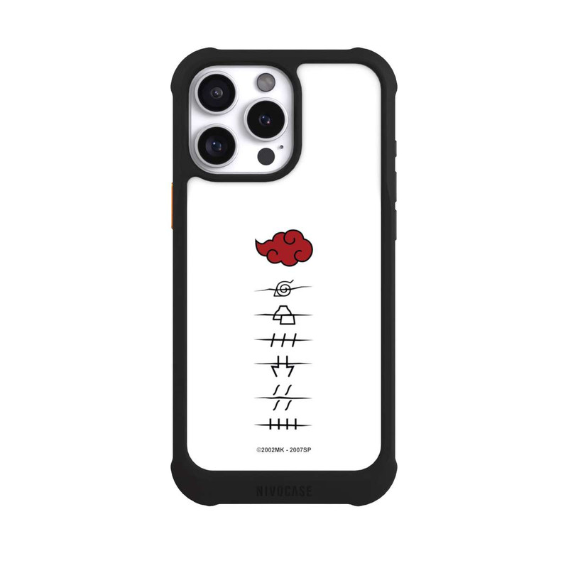 iPhone 16 Pro Max NIVOmax Akatsuki Mitgliedersymbole Weiß