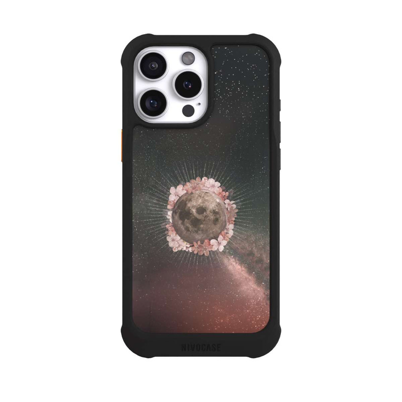 iPhone 16 Pro Max NIVOmax Blumen und Mondlicht