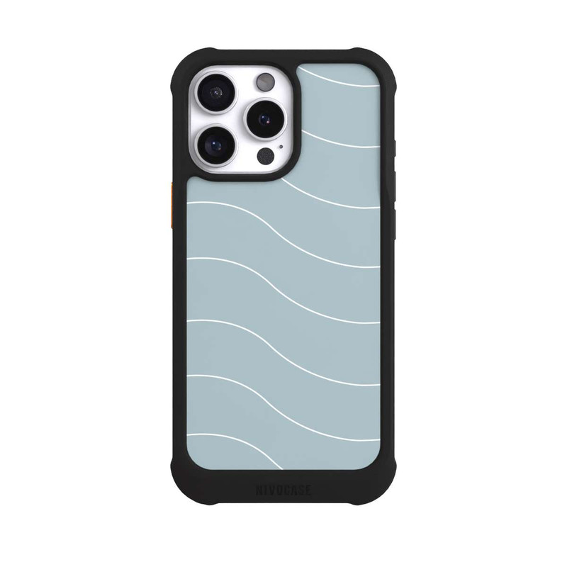 iPhone 16 Pro Max NIVOmax Trendy Lines White Green