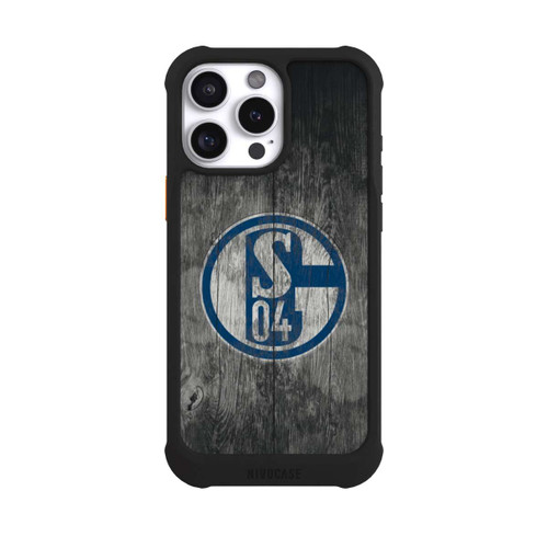 Apple iPhone 16 Pro Max NIVOmax Schalke 04 Holz Look