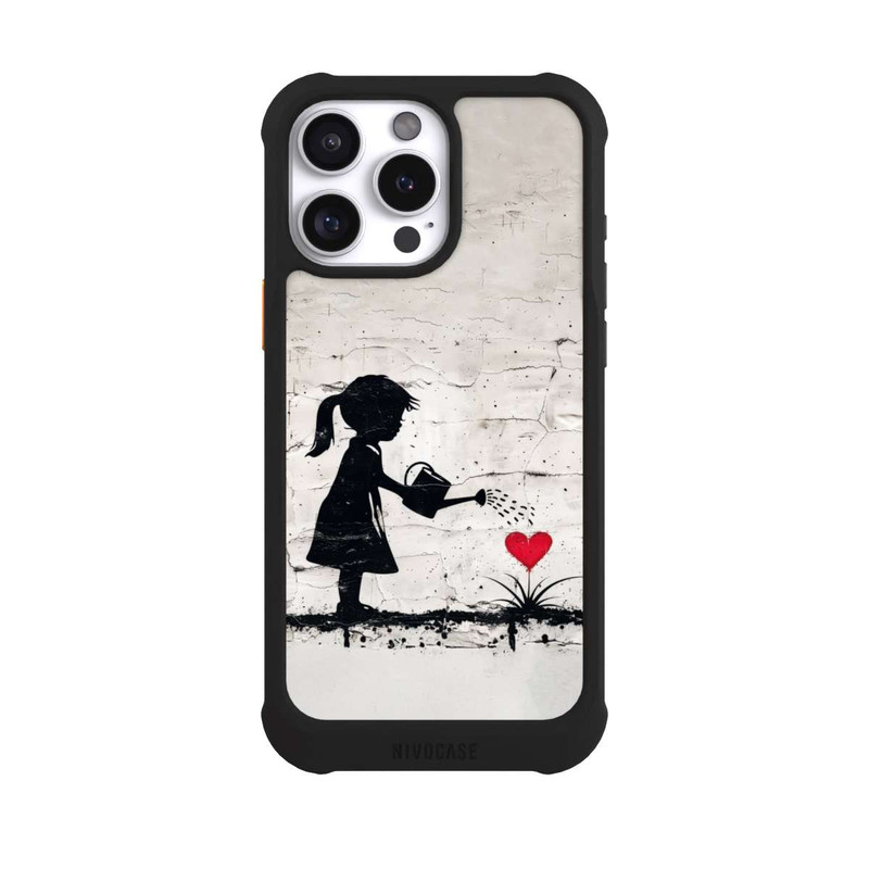 iPhone 16 Pro Max NIVOmax Girl Watering Bunch of Flowers 