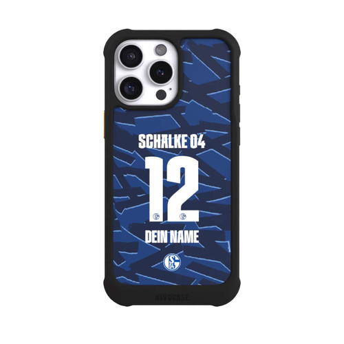 Apple iPhone 16 Pro Max NIVOmax Schalke 04 Trikot Personalisierbar 25-26