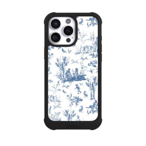 Apple iPhone 16 Pro Max NIVOmax Blaue Landschaft Vintage Keramik Pattern