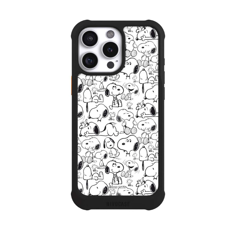 iPhone 16 Pro Max NIVOmax Classic Snoopy Pattern White