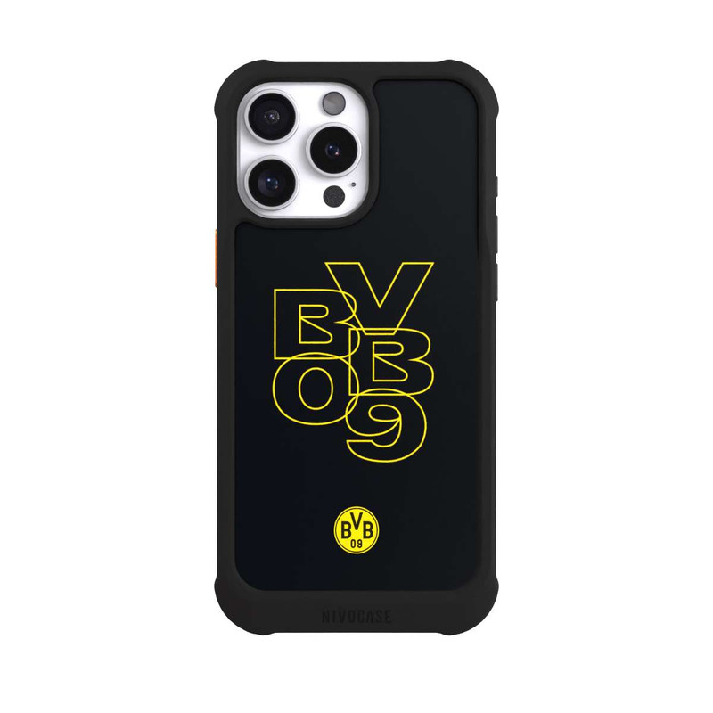 iPhone 16 Pro Max NIVOmax BVB09 Gelb Schwarz