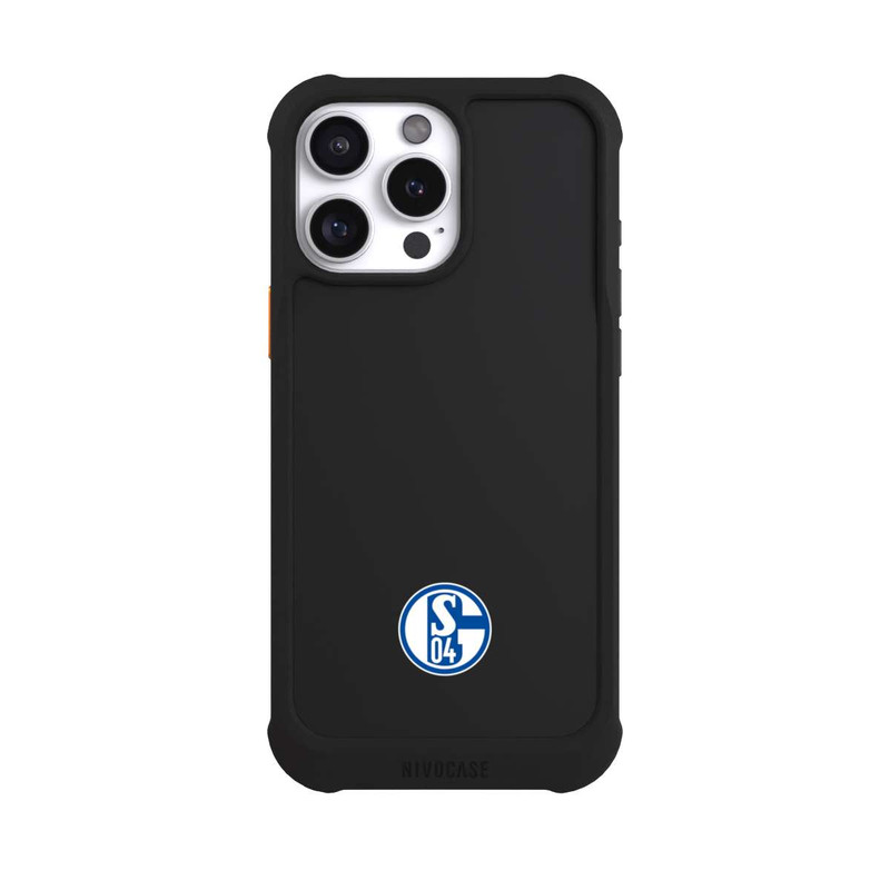iPhone 16 Pro Max NIVOmax FC Schalke 04 Logo Klein Transparent