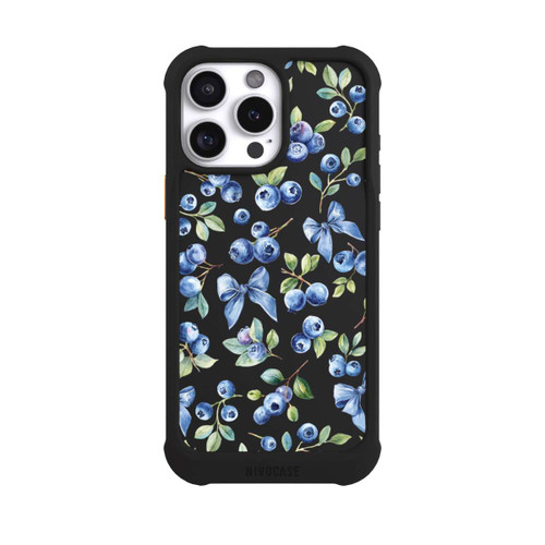 Apple iPhone 16 Pro Max NIVOmax Blaubeere Schleifen Transparent mit KI