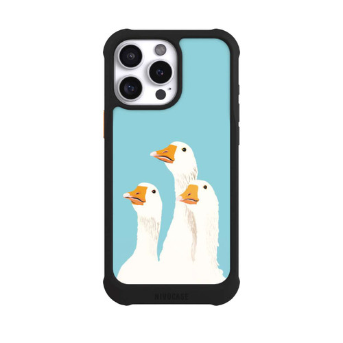 Apple iPhone 16 Pro Max NIVOmax Drei Gänse Hellblau mit KI