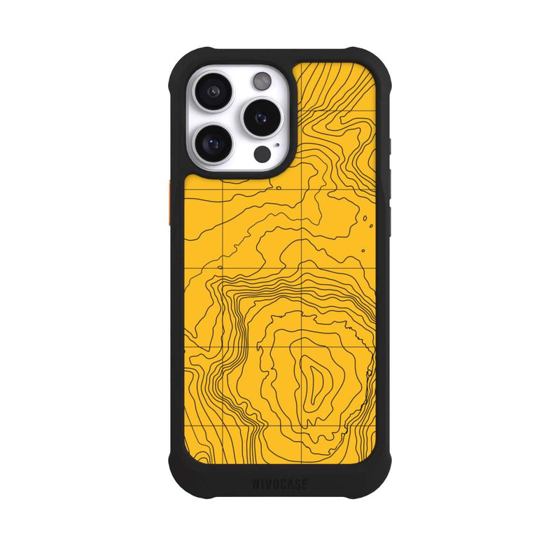 iPhone 16 Pro Max NIVOmax Berg gelbe Linien