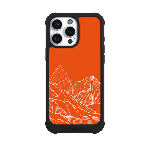 Apple iPhone 16 Pro Max NIVOmax Höhenlinien Berg Orange