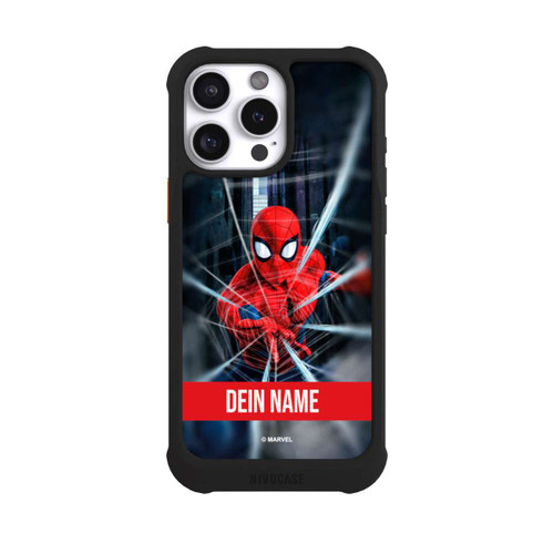 Apple iPhone 16 Pro Max NIVOmax Spiderman Webs in Action customisable