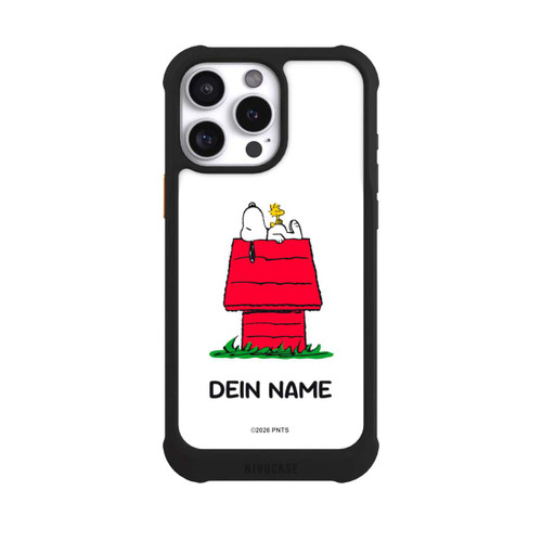 Apple iPhone 16 Pro Max NIVOmax Snoopy and Woodstock Classic Personalisierbar
