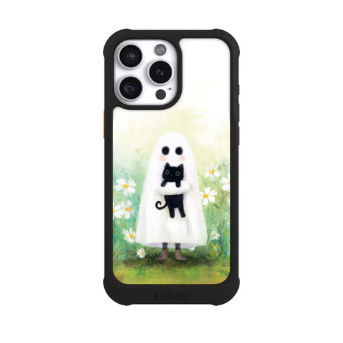 Apple iPhone 16 Pro Max NIVOmax Geist und Katze Halloween mit KI