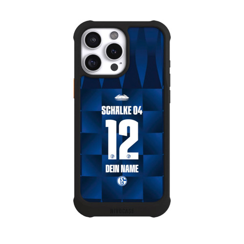 Apple iPhone 16 Pro Max NIVOmax Schalke 04 Trikot Personalisierbar 26-27