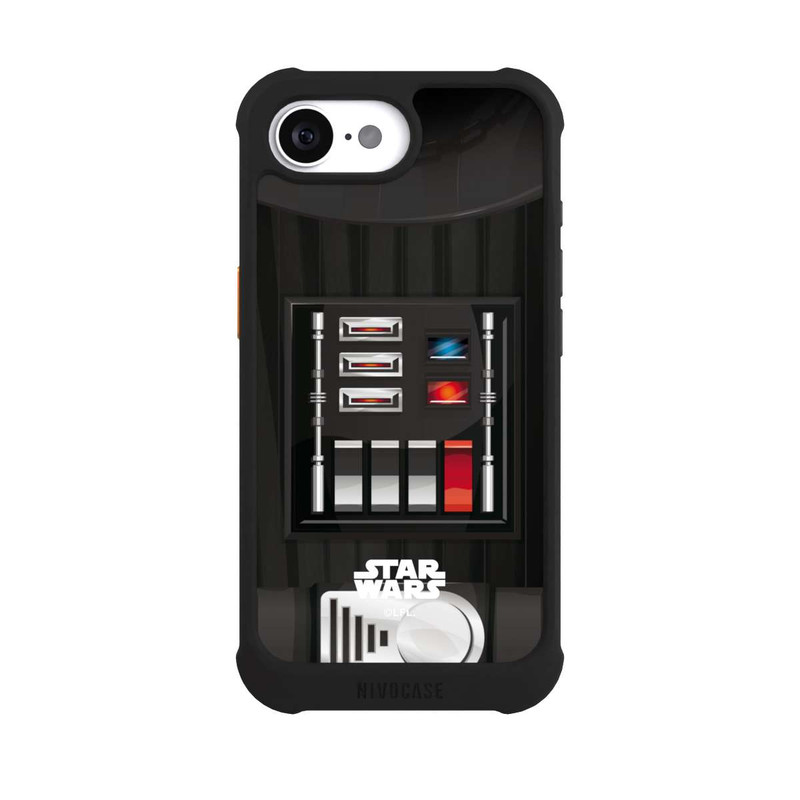 iPhone 16e NIVOmax Gros plan sur Dark Vador