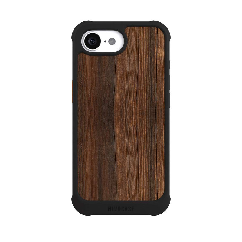 iPhone 16e NIVOmax Nußbaum Holzlook