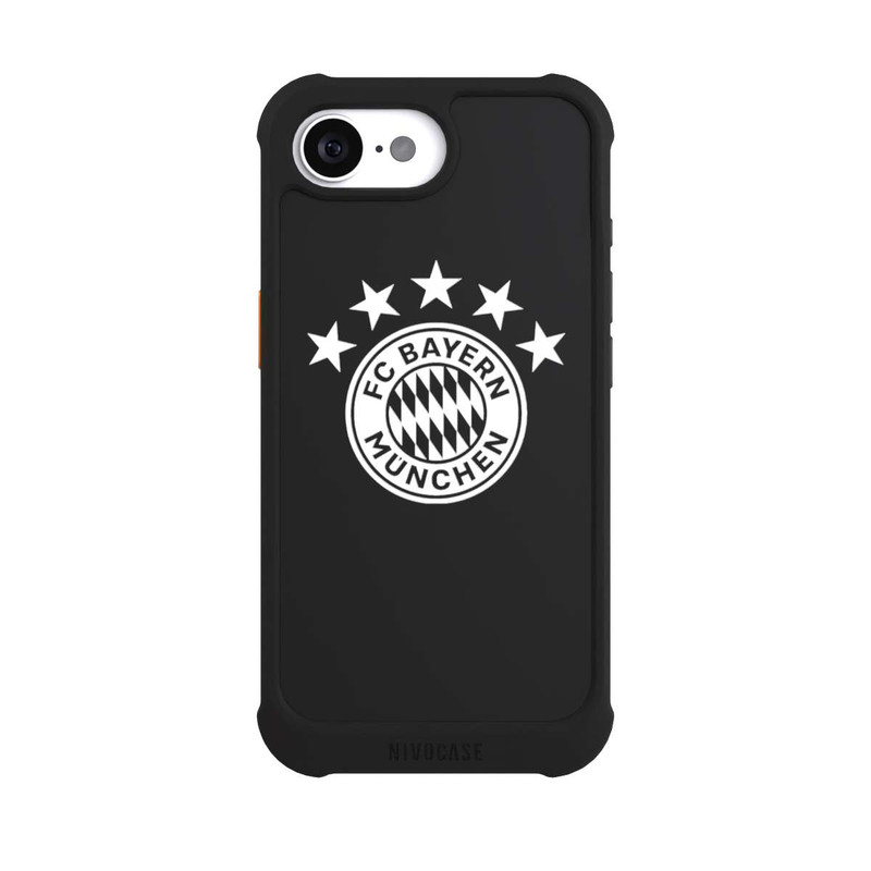 iPhone 16e NIVOmax FCB Logo einfarbig mit Sternen - ohne Hintergrund